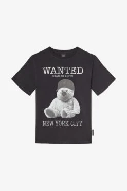 LE TEMPS DES CERISES T-shirt Gaspabo Noir Imprimé