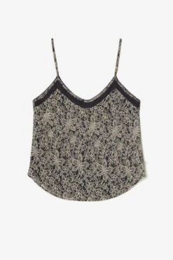 LE TEMPS DES CERISES Caraco Elinor Noir à Motif Fleuri -Le Temps Des Cerises 232 felinor00000000 0001 imaged8