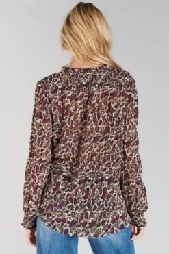 LE TEMPS DES CERISES Blouse Janek à Motif Serpent -Le Temps Des Cerises 232 fjanek0000000ml 4033 imaged2