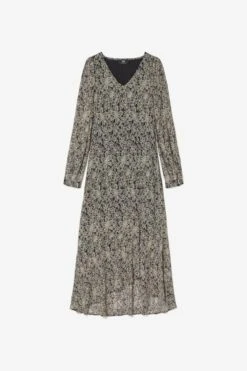 LE TEMPS DES CERISES Robe Longue Kip Noire à Motif Fleuri -Le Temps Des Cerises 232 fkip000000000ml 0001 imaged8