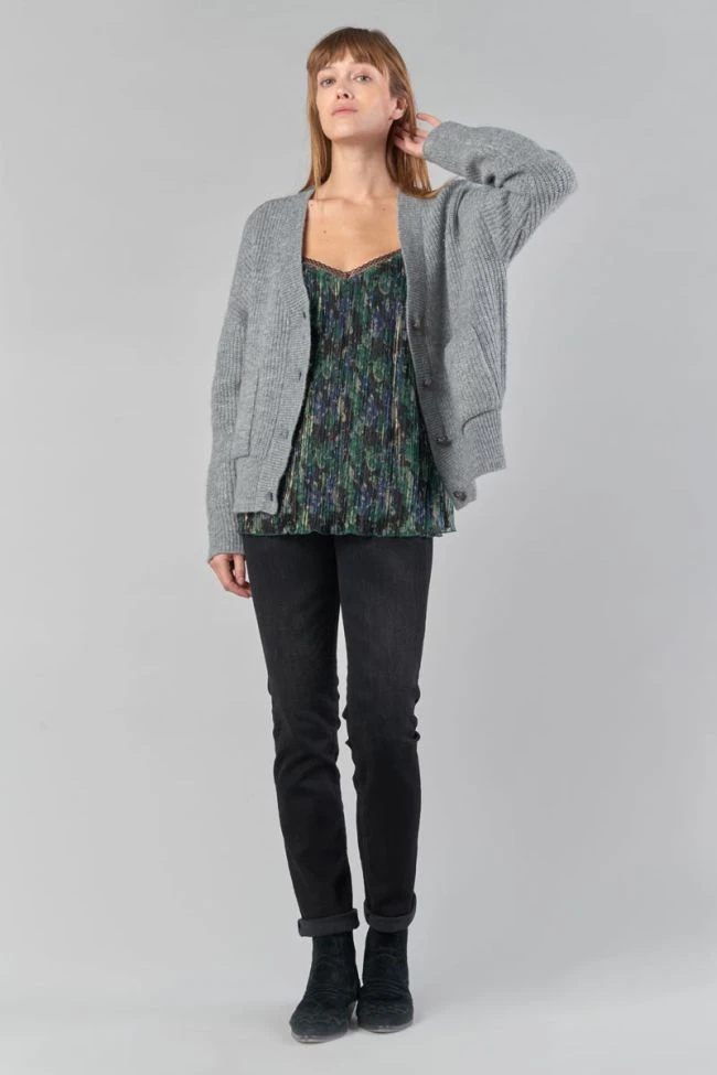 LE TEMPS DES CERISES Caraco Kyla Vert Sapin Irisée 9 LE TEMPS DES CERISES Caraco Kyla Vert Sapin Irisée – Image 7