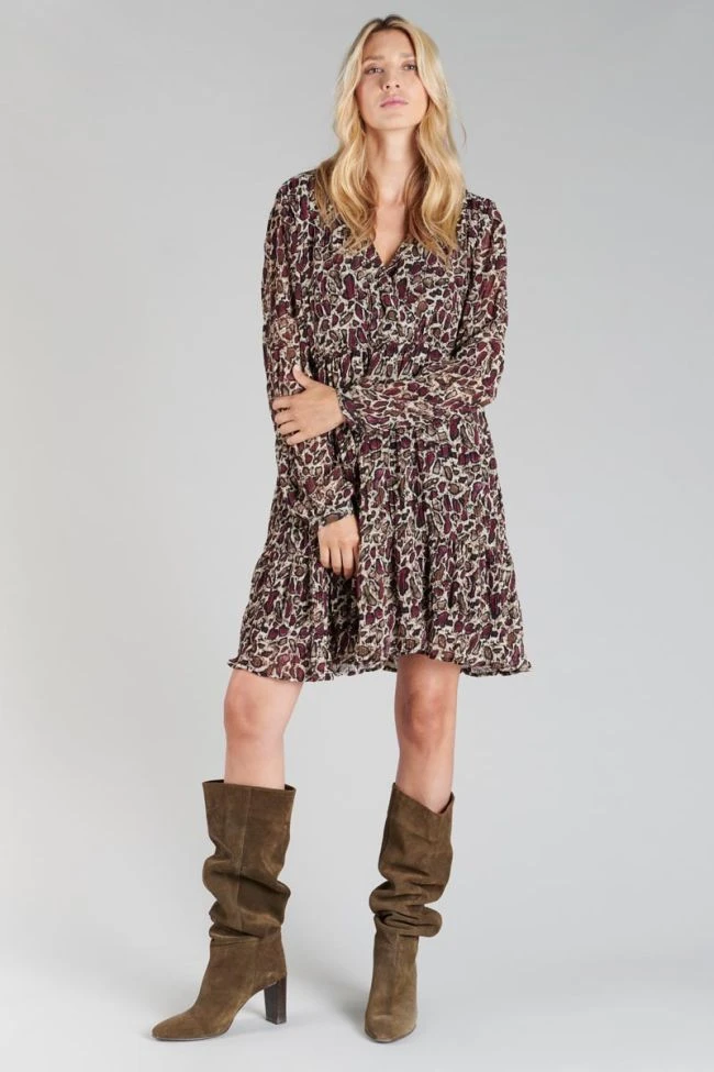 LE TEMPS DES CERISES Robe Mihabel à Motif Serpent 4 LE TEMPS DES CERISES Robe Mihabel à Motif Serpent – Image 2