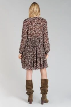 LE TEMPS DES CERISES Robe Mihabel à Motif Serpent 15 LE TEMPS DES CERISES Robe Mihabel à Motif Serpent -Le Temps Des Cerises 232 fmihabel00000ml 4033 imaged6