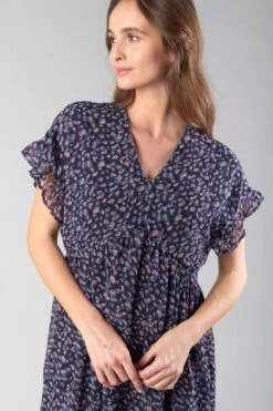 LE TEMPS DES CERISES Robe Paola à Motif Léopard -Le Temps Des Cerises 232 fpaola0000000mc 3737 imaged3