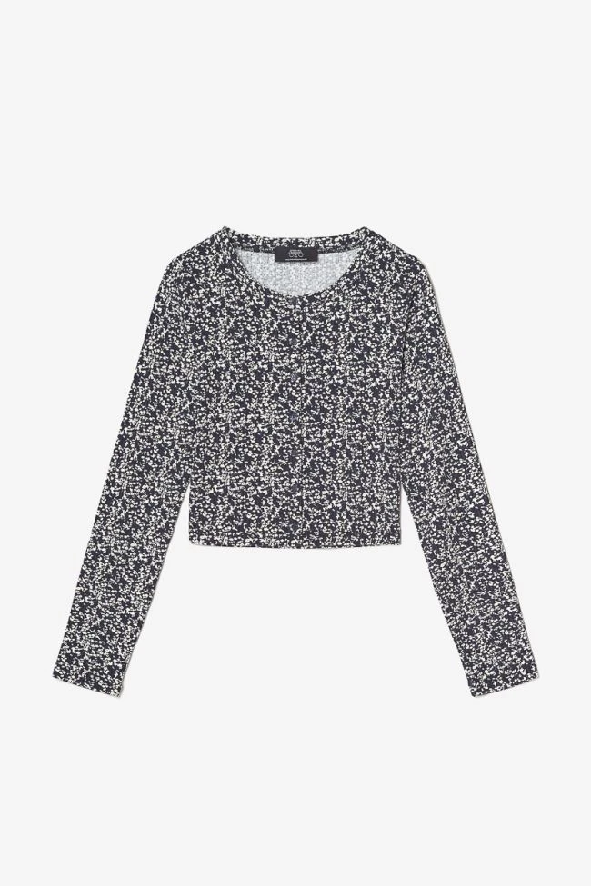 LE TEMPS DES CERISES Cardigan Alvagi à Motif Floral Bleu Nuit Et Blanc 4 LE TEMPS DES CERISES Cardigan Alvagi à Motif Floral Bleu Nuit Et Blanc – Image 2