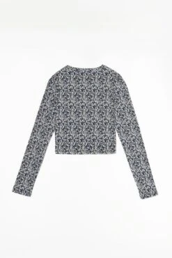 LE TEMPS DES CERISES Cardigan Alvagi à Motif Floral Bleu Nuit Et Blanc 13 LE TEMPS DES CERISES Cardigan Alvagi à Motif Floral Bleu Nuit Et Blanc -Le Temps Des Cerises 232 galvagi000000ml 3655 imaged5