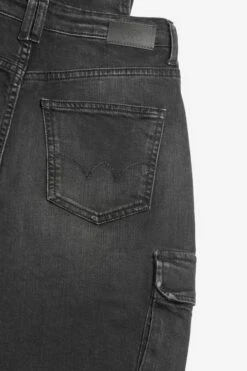 LE TEMPS DES CERISES Salopette Pantalon Camil En Jeans Noir Délavé -Le Temps Des Cerises 232 gcamil00w1411 0403 imaged5