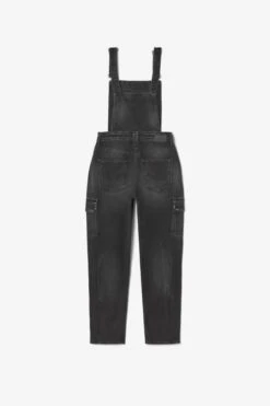 LE TEMPS DES CERISES Salopette Pantalon Camil En Jeans Noir Délavé -Le Temps Des Cerises 232 gcamil00w1411 0403 imaged7