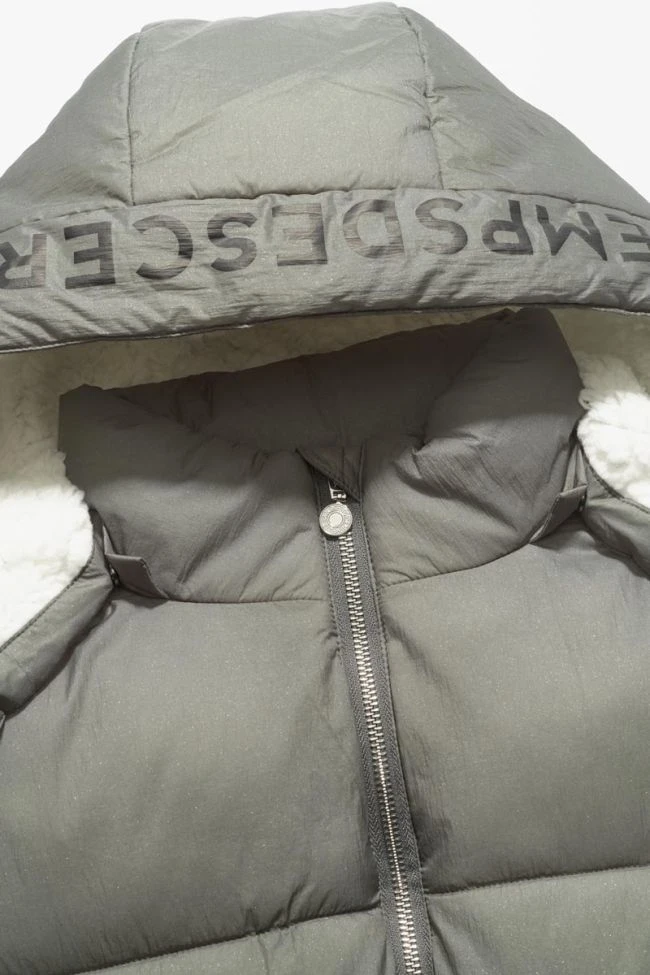 LE TEMPS DES CERISES Doudoune Lerinagi Kaki Pailletée 4 LE TEMPS DES CERISES Doudoune Lerinagi Kaki Pailletée – Image 2