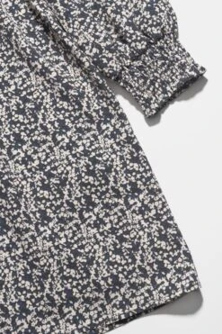 LE TEMPS DES CERISES Robe Meyagi à Motif Floral Bleu Nuit Et Blanc -Le Temps Des Cerises 232 gmeyagi000000ml 3655 imaged2