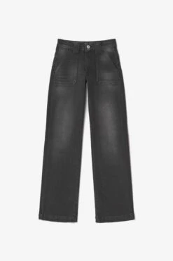LE TEMPS DES CERISES Pulp Flare Taille Haute Jeans Noir N°1