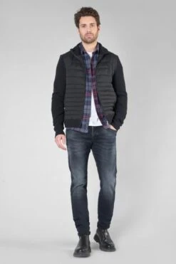 LE TEMPS DES CERISES Chemise Baste à Carreaux Bleu Marine -Le Temps Des Cerises 232 hbaste0000000ml 3223 imaged6