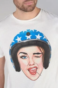 LE TEMPS DES CERISES T-shirt Cram Blanc Imprimé -Le Temps Des Cerises 232 hcram00000000mc 1001 imaged3