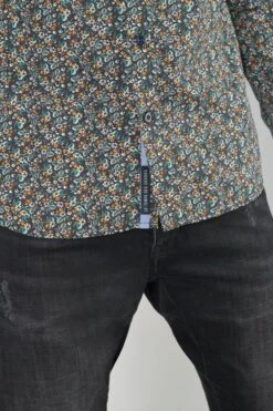 LE TEMPS DES CERISES Chemise Drome Noire à Motif Fleuri -Le Temps Des Cerises 232 hdrome0000000ml 9071 imaged4