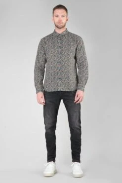 LE TEMPS DES CERISES Chemise Drome Noire à Motif Fleuri -Le Temps Des Cerises 232 hdrome0000000ml 9071 imaged5