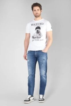 LE TEMPS DES CERISES T-shirt Gaspa Blanc Imprimé -Le Temps Des Cerises 232 hgaspa0000000mc 1001 imaged2