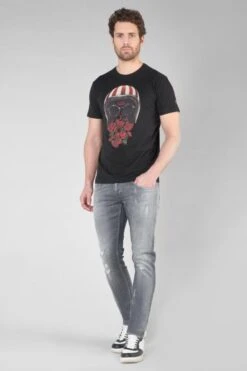 LE TEMPS DES CERISES T-shirt Mura Noir Imprimé -Le Temps Des Cerises 232 hmura00000000mc 0001 imaged4