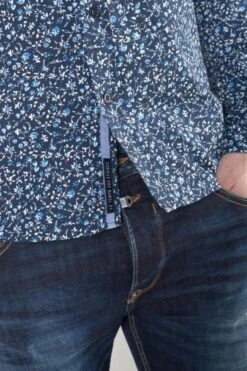 LE TEMPS DES CERISES Chemise Nobel Bleu Marine à Motif Fleuri -Le Temps Des Cerises 232 hnobel0000000ml 3223 imaged1