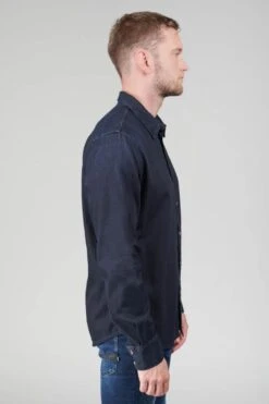 LE TEMPS DES CERISES Chemise Valmy En Jeans Bleu Noir -Le Temps Des Cerises 232 hvalmy00w6094 3286 imaged2