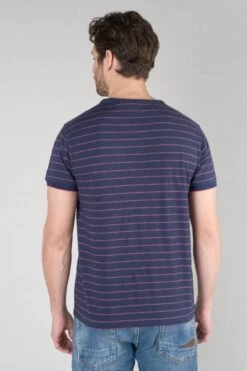 LE TEMPS DES CERISES T-shirt Velas Bleu Marine à Rayures -Le Temps Des Cerises 232 hvelas0000000mc 3305 imaged1