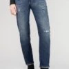 LE TEMPS DES CERISES Sea 200/43 Boyfit Jeans Destroy Bleu N°2 -Le Temps Des Cerises 232 jf243seaw9125 3001 image3