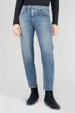 LE TEMPS DES CERISES Salma 400/17 Mom Taille Haute 7/8ème Jeans Bleu N°4