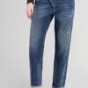 LE TEMPS DES CERISES Cosy Boyfit 7/8ème Jeans Destroy Bleu N°2 -Le Temps Des Cerises 232 jfcosy00w1470 3001 image3