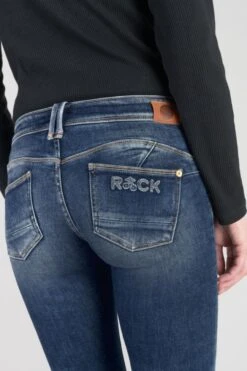 LE TEMPS DES CERISES Lilas Pulp Slim 7/8ème Jeans Destroy Bleu N°2 -Le Temps Des Cerises 232 jflilas0w1463 3001 imaged7