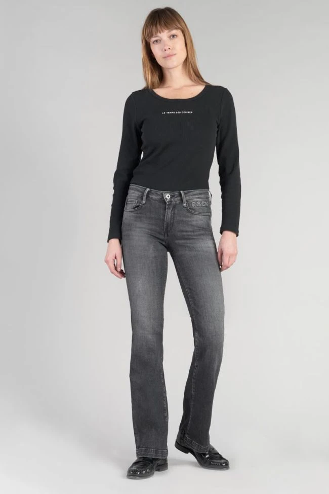 LE TEMPS DES CERISES Oise Flare Jeans Noir N°1 8 LE TEMPS DES CERISES Oise Flare Jeans Noir N°1 – Image 6