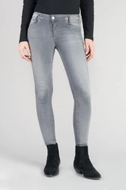 LE TEMPS DES CERISES Roche Pulp Slim Taille Haute 7/8ème Jeans Gris N°2 -Le Temps Des Cerises 232 jfroche0w5069 0003 imaged6