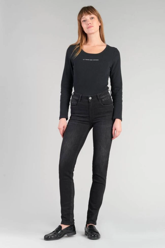 LE TEMPS DES CERISES Rock Pulp Slim Taille Haute Jeans Noir N°1 8 LE TEMPS DES CERISES Rock Pulp Slim Taille Haute Jeans Noir N°1 – Image 6