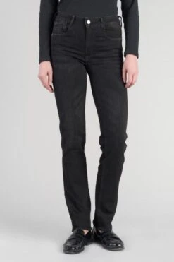 LE TEMPS DES CERISES Tac Pulp Regular Taille Haute Jeans Noir N°1