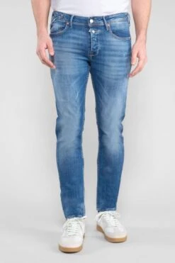 LE TEMPS DES CERISES Basic 600/17 Adjusted Jeans Destroy Bleu N°3