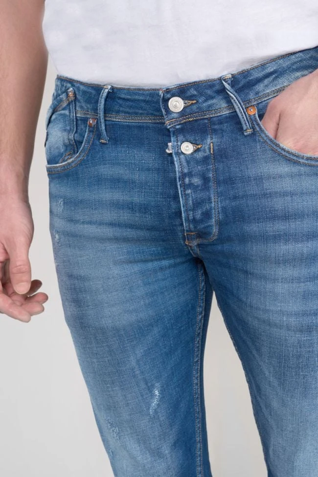 LE TEMPS DES CERISES Basic 600/17 Adjusted Jeans Destroy Bleu N°3 4 LE TEMPS DES CERISES Basic 600/17 Adjusted Jeans Destroy Bleu N°3 – Image 2