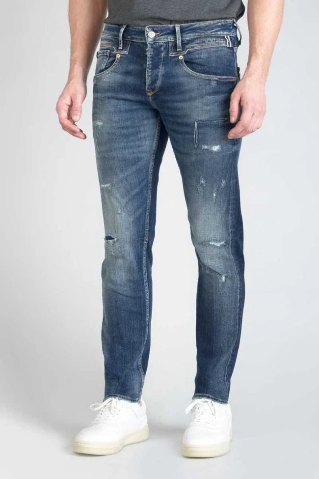 LE TEMPS DES CERISES Oberkampf 700/11 Adjusted Jeans Destroy Bleu N°3 6 LE TEMPS DES CERISES Oberkampf 700/11 Adjusted Jeans Destroy Bleu N°3 – Image 4