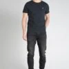 LE TEMPS DES CERISES Alost 900/03 Tapered Arqué Jeans Destroy Noir N°1 -Le Temps Des Cerises 232 jh903galw6071 0403 image3