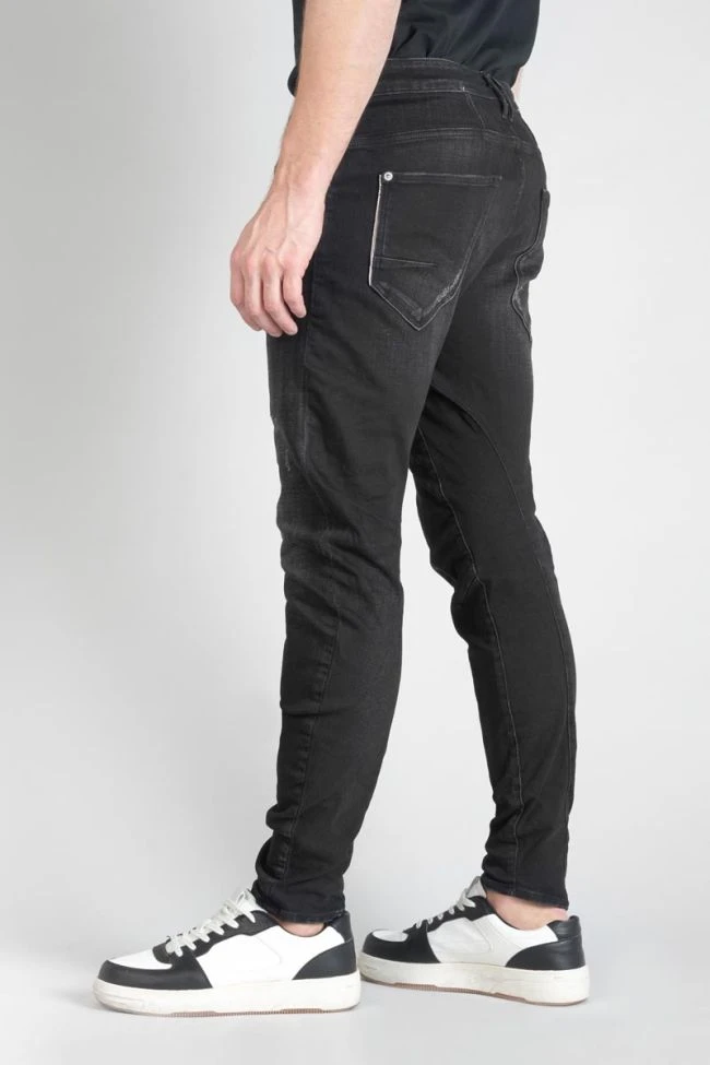 LE TEMPS DES CERISES Alost 900/03 Tapered Arqué Jeans Destroy Noir N°1 6 LE TEMPS DES CERISES Alost 900/03 Tapered Arqué Jeans Destroy Noir N°1 – Image 4