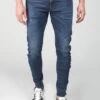 LE TEMPS DES CERISES 900/03 Jogg Tapered Arqué Jeans Bleu-noir N°1