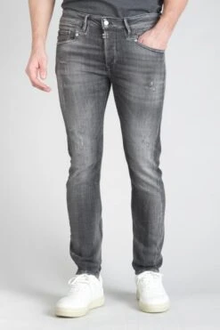 LE TEMPS DES CERISES Odeon 900/16 Tapered Jeans Destroy Gris N°2 -Le Temps Des Cerises 232 jh916odew1453 0001 imaged1