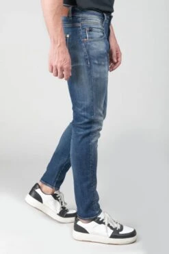 LE TEMPS DES CERISES Picpus Power Skinny 7/8ème Jeans Destroy Bleu N°2 -Le Temps Des Cerises 232 jhpicpusw6065 3001 imaged4