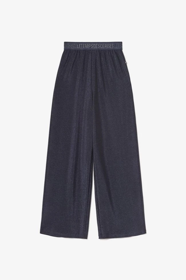 LE TEMPS DES CERISES Pantalon Large Beagi Bleu Irisé 4 LE TEMPS DES CERISES Pantalon Large Beagi Bleu Irisé – Image 2