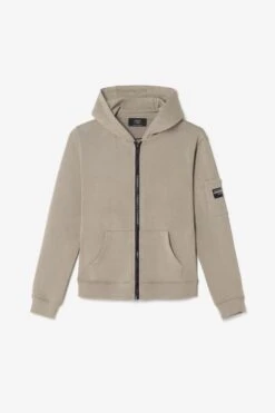 LE TEMPS DES CERISES Veste Zippée Hodybo Gris Beige
